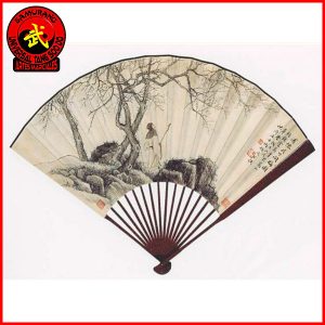 Abanico ornamental de madera-image