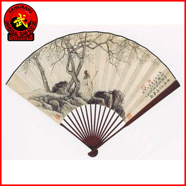Abanico ornamental de madera-image